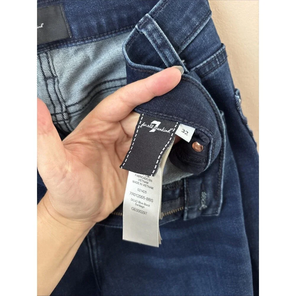 7 For All Mankind Bootcut Jeans Womens 32 Dark Wash Mid Rise Denim